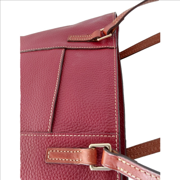 Dooney & Bourke Lexington Bordeaux Pebble Leather Purse - Picture 13 of 16